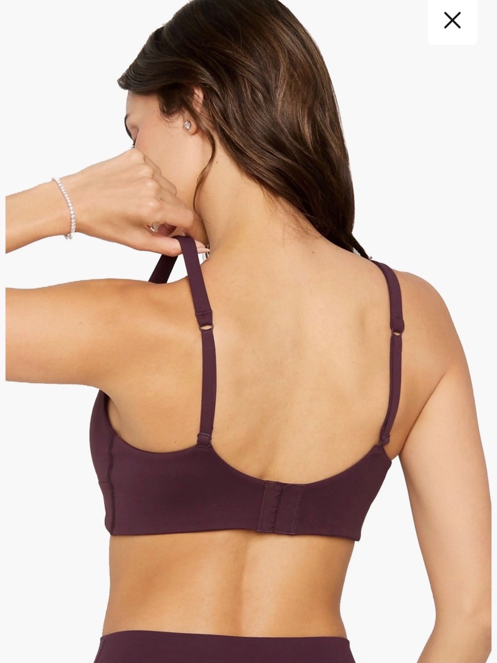 Fabletics Plum Purple Padded Sports Bra Size M - Picture 2 of 11
